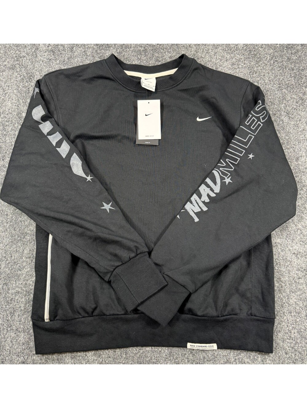 Nike Standard Issue Crew Dri-Fit Men's Sweatshirt Size Xlarge Black DQ5820-010